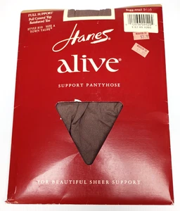Hanes Alive Support Pantyhose Style 810 SZ A Town Taupe Full Support Control Top - Picture 1 of 10