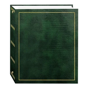 Magnetisches selbstklebendes Fotoalbum mit 3 Ringen 100 Seiten (50 Blatt), jägergrün - Bild 1 von 2