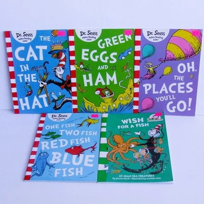 Lot of 5 Dr. Seuss Makes Reading Fun Paperback Books AR 1.5-3.8 EUC - Image 1 of 2