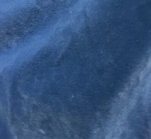 Vintage BLUE VELVET FABRIC~Per Yard~Craft*Fancy*Soft Cotton*Upholstery 56" - Picture 1 of 6