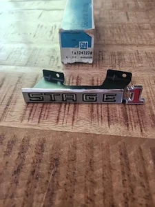 BUICK 1243270 1970's WITH STAGE 1 EMBLEM FRONT Grill? Fender? OEM New w/ Bracket - Picture 1 of 4