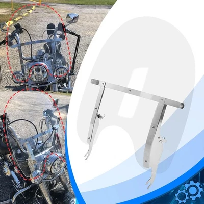 Clear Windscreen Windshield For Harley Softail FLST FLSTC FLSTF FLSTFB 2000-2017 - Image 1 of 4