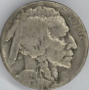 1929-S F Buffalo Nickel - Picture 1 of 2