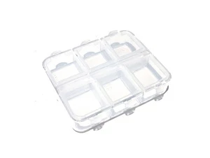 Small Compartment Box Clear 65x50x15mm - Picture 1 of 3