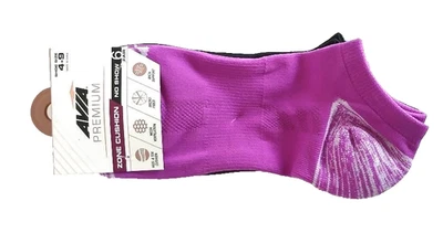 AVIA Women's Premium Zone Cushion No Show Socks, 6-Pack Shoe Size:  4-9 - Image 1 of 4