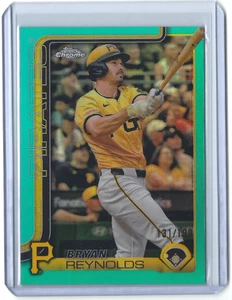 Topps Chrome 2025 - Bryan Reynolds #9 - True Aqua Refractor/199 Pirates Teal - Imagen 1 de 2