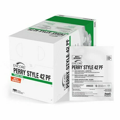 Ansell 5711103PF Latex Surgical Gloves - Size 7, 200Pcs