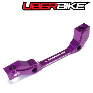 UBERBIKE FRONT POST TO IS 180MM DISC BRAKE MOUNT ADAPTER - PURPLE - Picture 1 of 1