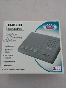 Vingate Casio 3700 Phonemate Single Microcassette Answer Machine - Picture 1 of 3