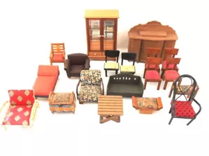 Posten Puppenstuben Möbel Wohnzimmer 20/60er Jahre - Bild 1 von 10