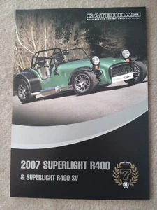 Caterham Superlight R400 & SV Brochure Flyer 2007 - Picture 1 of 1