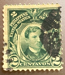 US Possessions Philippines 2 cent Stamp Green - Picture 1 of 2