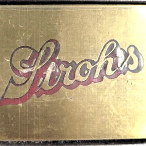 1984 Stroh's Beer Vintage Great American Belt Buckle Co. NOS Collectible Pabst - Picture 1 of 5