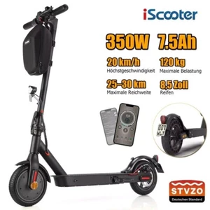 🔥iScooteri9 350W Elektroroller 8.5 Zoll Klappbarer E-Scooter 7.5AH Offroad 20KM - Bild 1 von 15