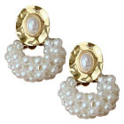  1 para delikatnych kolczyki sztyfty perłowe modna biżuteria damska