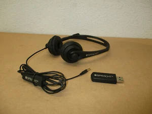 Spracht ZUM3500 Stereo 3.5mm & USB Dual Ear Headset with Microphone, Black - Picture 1 of 8
