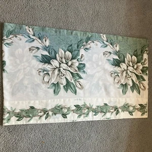 VINTAGE Arley Valance~ 70”x 21”~ Magnolia Sage, Aqua, Tan, Ivory Floral~#102132 - Picture 1 of 11