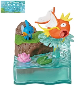 RE-MENT Pokemon World 2 Shinpi Izumi Mystic Spring Mini Figure Mudkip & Magikarp - Picture 1 of 12