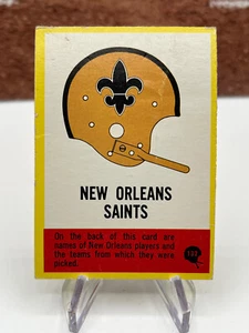 1967 Philadelphia #121 New Orleans Saints Team Card - Picture 1 of 2