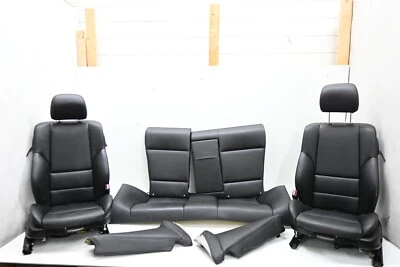 ⭐ 00-06 Juego de asientos deportivos delanteros y traseros Bmw E46 serie 3 negros OEM Foto 1 de 4