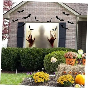 5X5ft Halloween Curtains Decorations Window Banner Cover Large Backdrop Wall - Picture 1 of 6