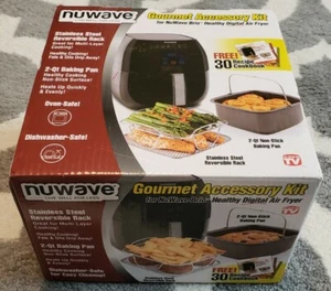 NuWave Brio Gourmet Accessory Kit Accessory Kit for 2 qt Air Fryer New - Picture 1 of 6