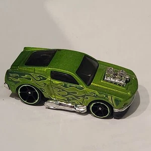 2018 1968 Mustang 'Tooned Hot Wheels HW Flames 5-Pack Green OH5 Loose Car - Picture 1 of 6