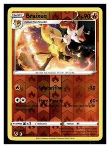 Pokemon BRAIXEN 026/195 Silver Tempest Reverse Holo - Picture 1 of 1