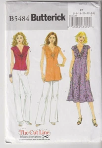 5484 BUTTERICK - TOP TÚNICA VESTIDO - Talla 16/18/20/22/24 B 38-46" - Imagen 1 de 2