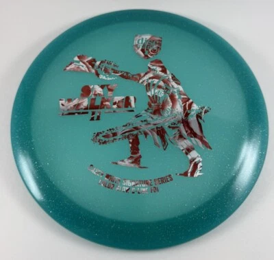 Discmania METAL FLAKE Sky Walker 2 Color Glow Turquoise FD1 Casey White Glitter - Image 1 of 4