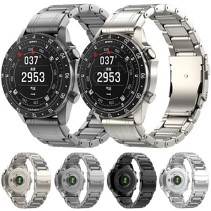 22/26mm Titanium Watch Band For Garmin Fenix E 8 7 6 5 3 5X Plus Quick Fit Strap - Picture 1 of 28