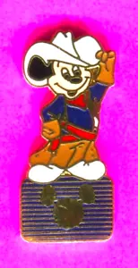 DISNEY CHANNEL PIN MICKEY MOUSE PIN COWBOY MICKEY MOUSE WHITE HAT WHITE SHOES - Picture 1 of 1