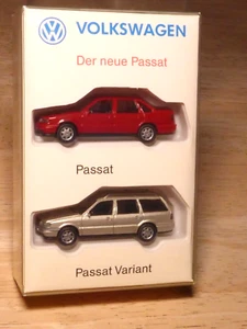 WIKING 1:87 VW Car Edition 2 X The New Passat Estate + Sedan VW Dealer Model - Picture 1 of 4