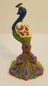 Jim Shore Mini Peacock Figurine 2021 6010566 Heartwood Creek  - Picture 1 of 4