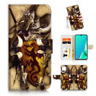 ( For iPhone 12 Pro Max ) Wallet Flip Case Cover PB24318 Knight Dragon