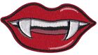 Vampire Patch Iron-On Mouth Halloween Embroidered Patch