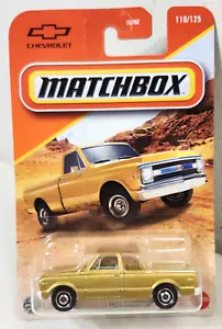 2025 Matchbox 1968 Chevy C10 Gold Pickup Truck 1/64 Toy Vehicle Mattel NEW - Picture 1 of 7
