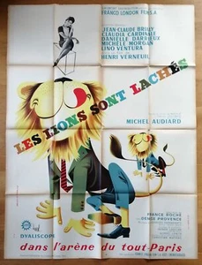 LIONS SONT LACHES claudia cardinale affiche cinema B originale '61 - Picture 1 of 1