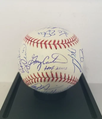 1986 New York Mets Team Signed Baseball with Gary Carter Hof 03 - Image 1 of 4