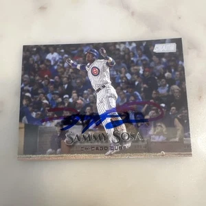 Sammy Sosa Signed 1999 Topps Stadium Club Baseball Card - Picture 1 of 1