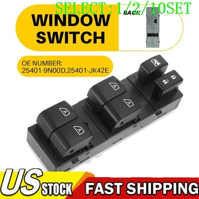 前侧主电源窗口开关适用于英菲尼迪 G35 07-08 25401-JK42E 1 ~ 10X — 第 1/4 张图片