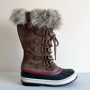 Sorel Joan Of Arctic Fur Tall Schnürstiefel wasserdicht Winterstiefel 5 - Bild 1 von 9