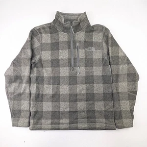 Suéter Pullover Polar The North Face Gordon Lyons Para Hombre 1/2 Cremallera Cuadros Oliva Pequeño - Imagen 1 de 7