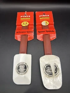 Vintage Pyrex Spatulas - New In Package- All Purpose Spatula & Spoon Spatula - Picture 1 of 3