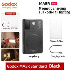US Godox MA5R Magnetic LED Pocket Light 1800K-10000K Full-Color Video Light New - Picture 1 of 20