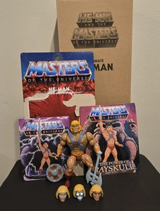 Super7 MOTU Masters of the Universe Ultimate He-Man Actionfigur mit vier Köpfen + - Bild 1 von 17