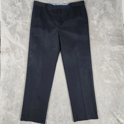 Pantalones chinos para hombre Charles Tyrwhitt planos 40x34 (33) sin planchar ajuste clásico NEGROS Foto 1 de 4