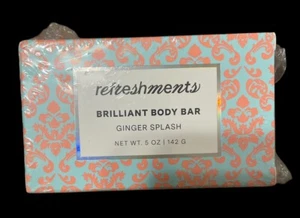 Erfrischungen Vegan Brilliant Body Bar Ginger Splash 5 oz 142g Blau NEU - Bild 1 von 2