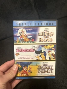 HTF! All Dogs Go To Heaven / Rock-A-Doodle / The Secret of Nimh, 3-Disc DVD - Picture 1 of 4