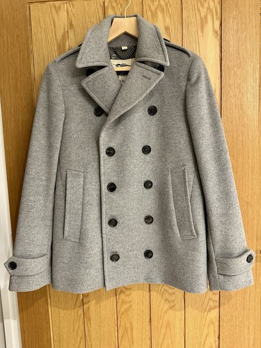 Cappotto uomo Burberry grigio pea taglia 50